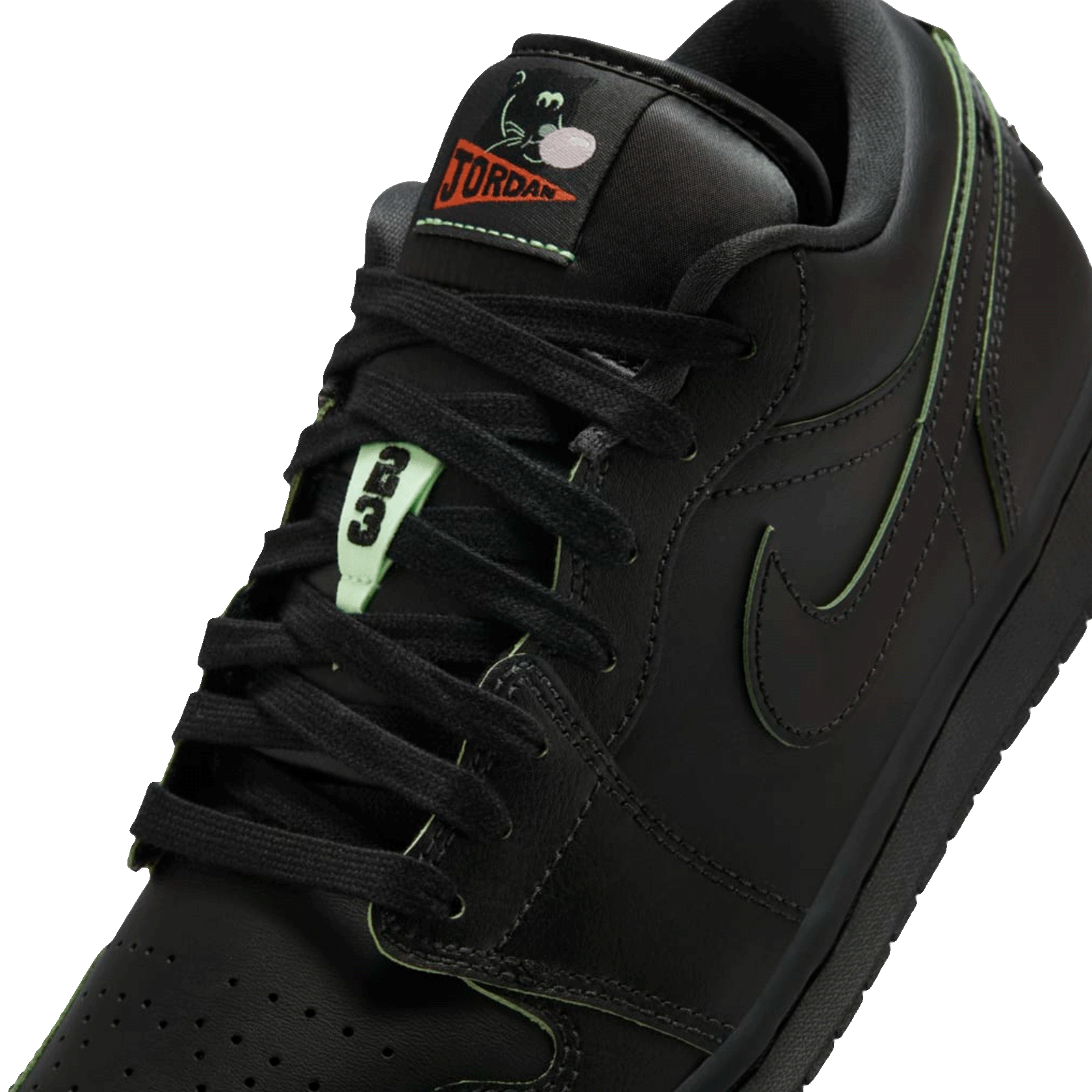 Nike Air Jordan 1 Low SE Black Cat Mascot Tongue