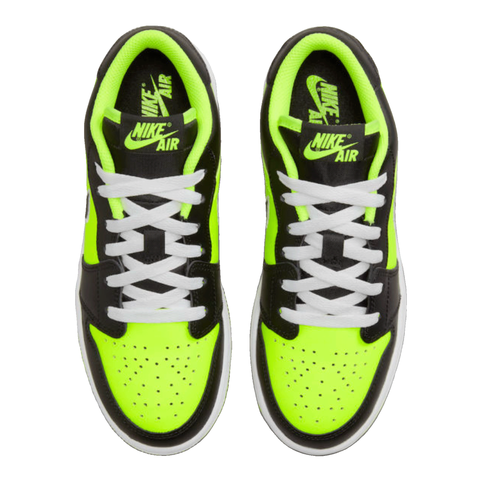 Nike Air Jordan 1 Low SE Black Cat Volt (GS) Oben