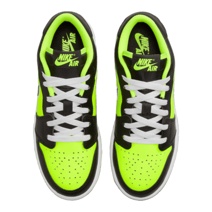 Nike Air Jordan 1 Low SE Black Cat Volt (GS) Oben