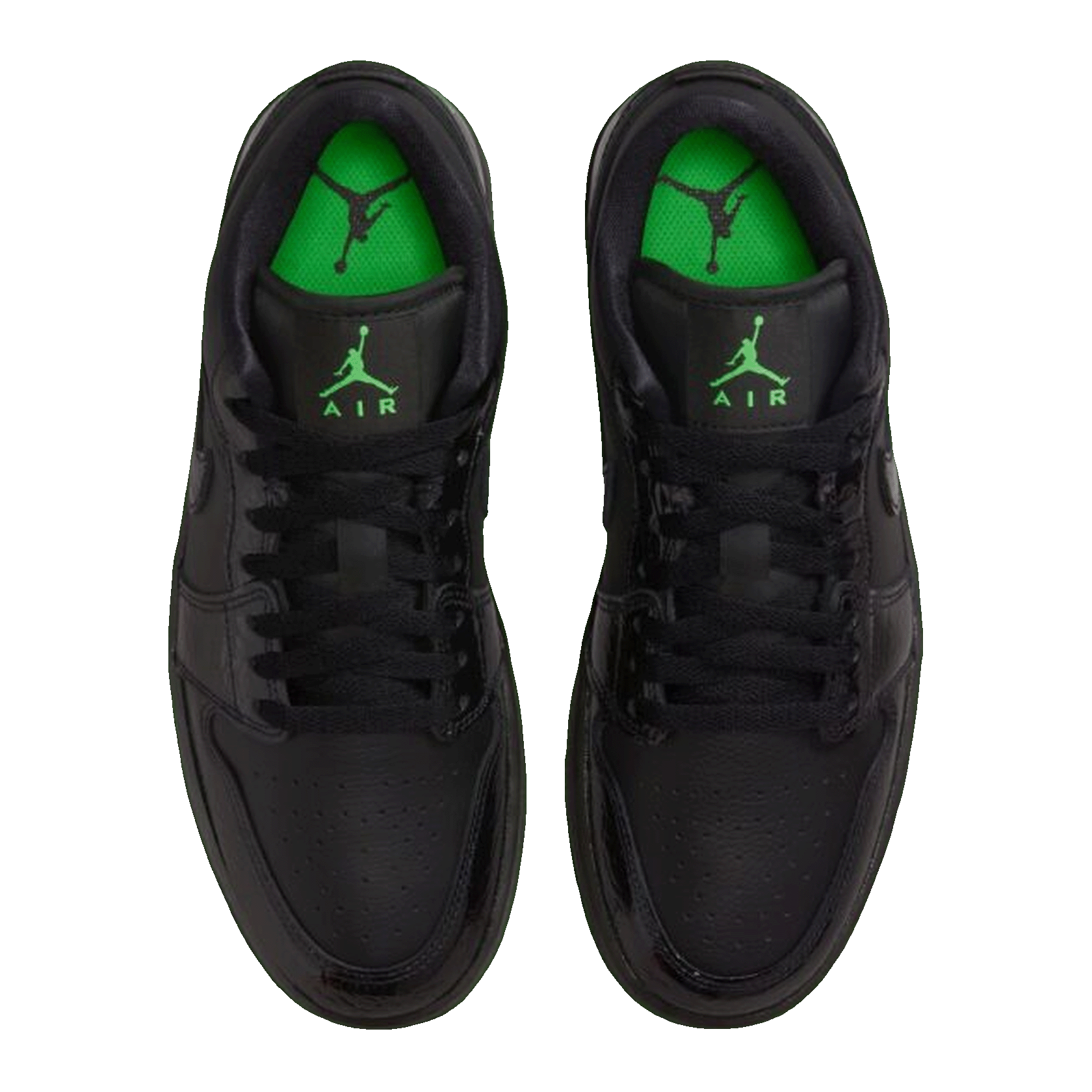Nike Air Jordan 1 Low SE Black Croc Scream Green (W) Oben IQ9701-010