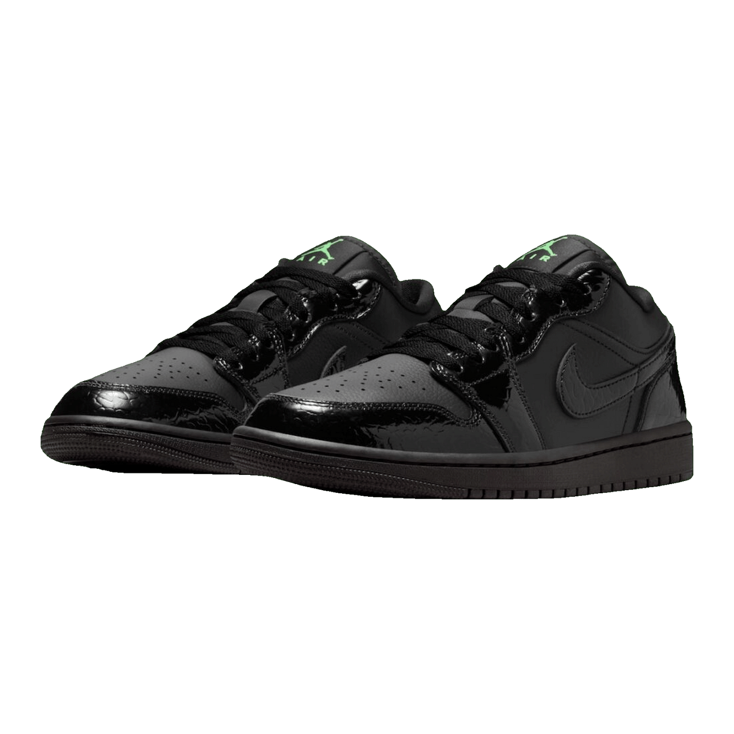 Nike Air Jordan 1 Low SE Black Croc Scream Green (W) Side IQ9701-010
