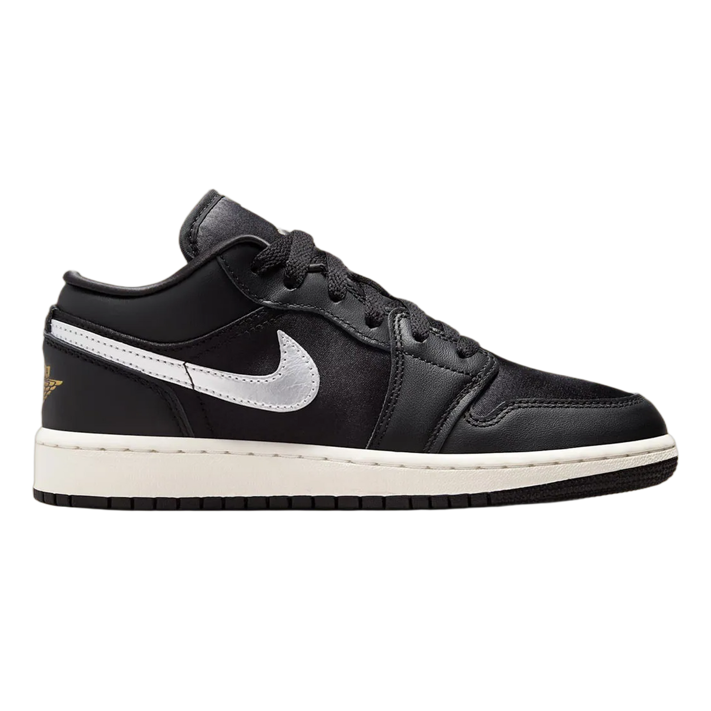 Nike Air Jordan 1 Low SE Black Silver Sail Gold (GS) FZ3921-001