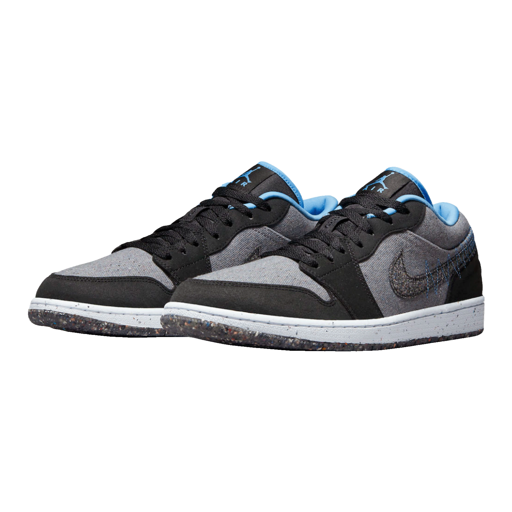 Nike Air Jordan 1 Low SE Crater Grey University Blue Side