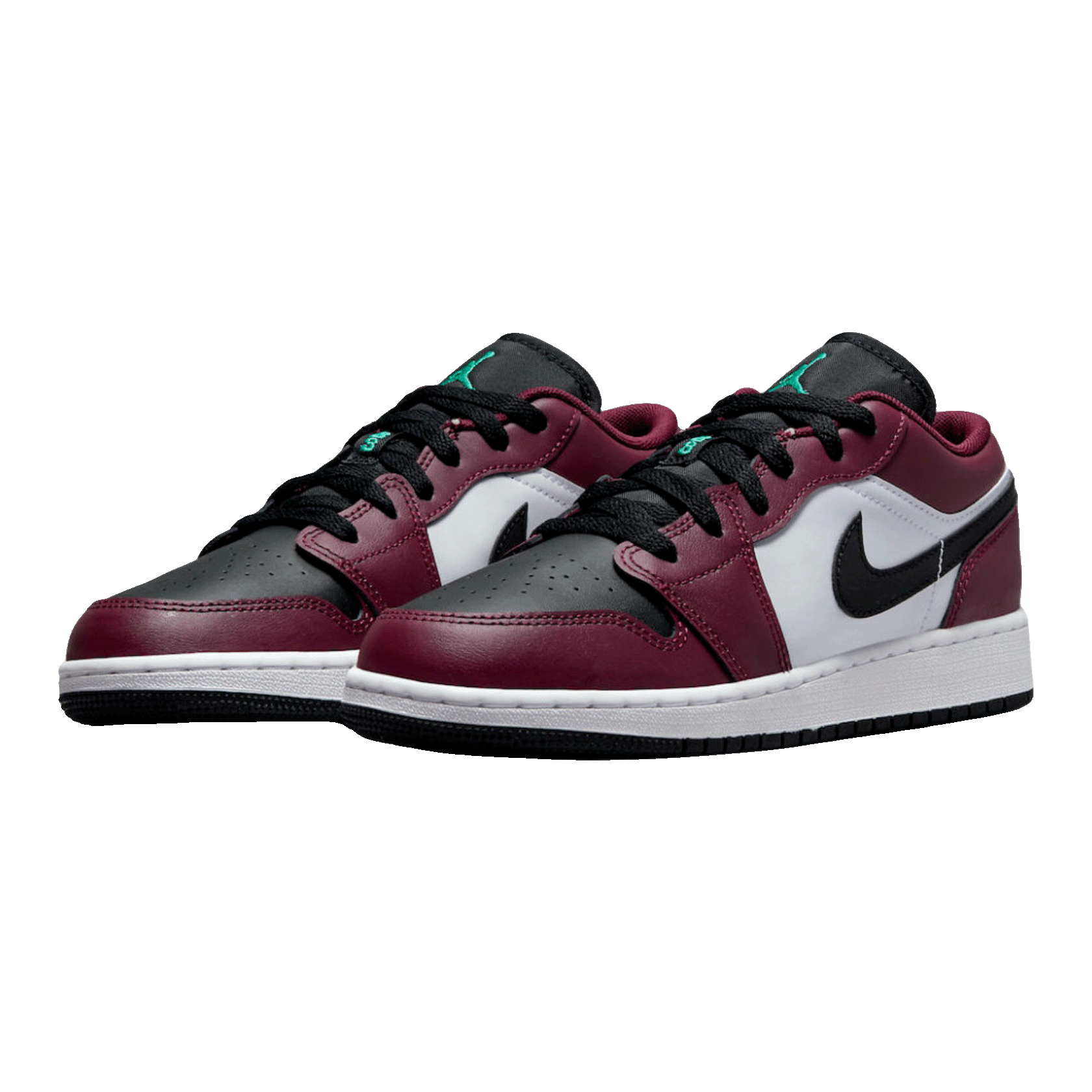 Nike Air Jordan 1 Low SE Dark Beetroot Roma Green (GS) Side