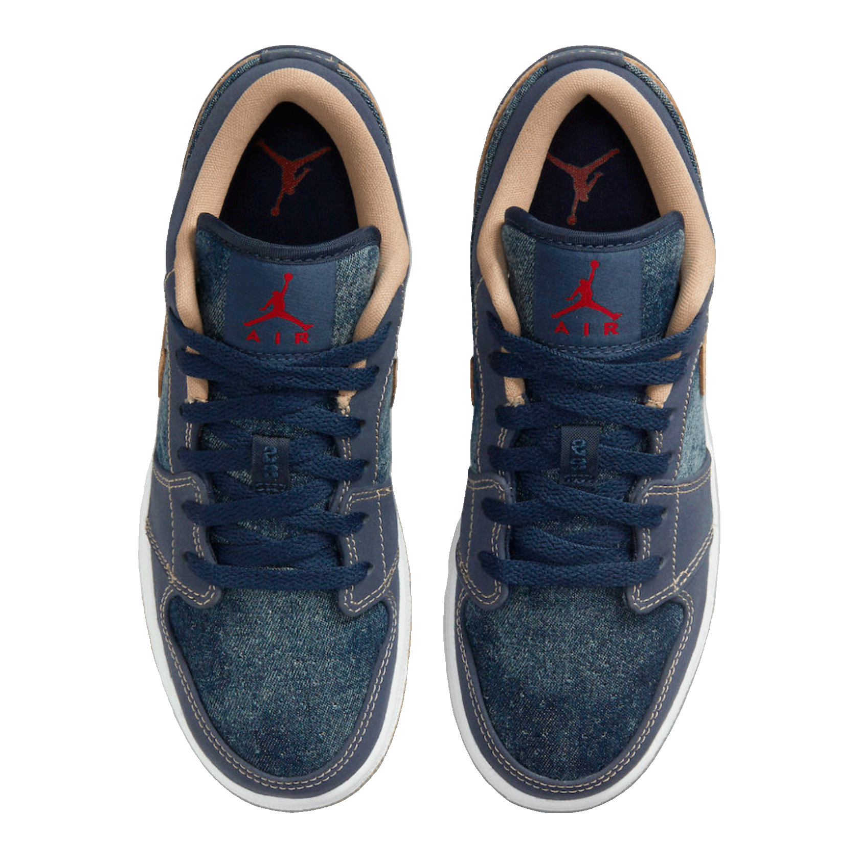 Nike Air Jordan 1 Low SE Denim (GS) Oben