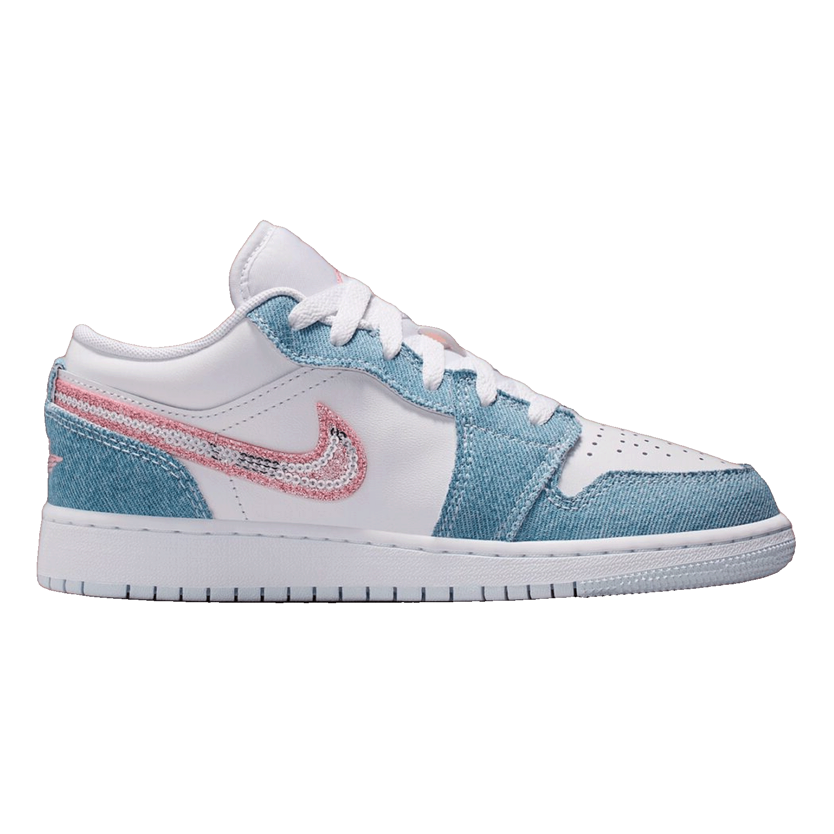 Nike Air Jordan 1 Low SE Denim Sequin (GS)