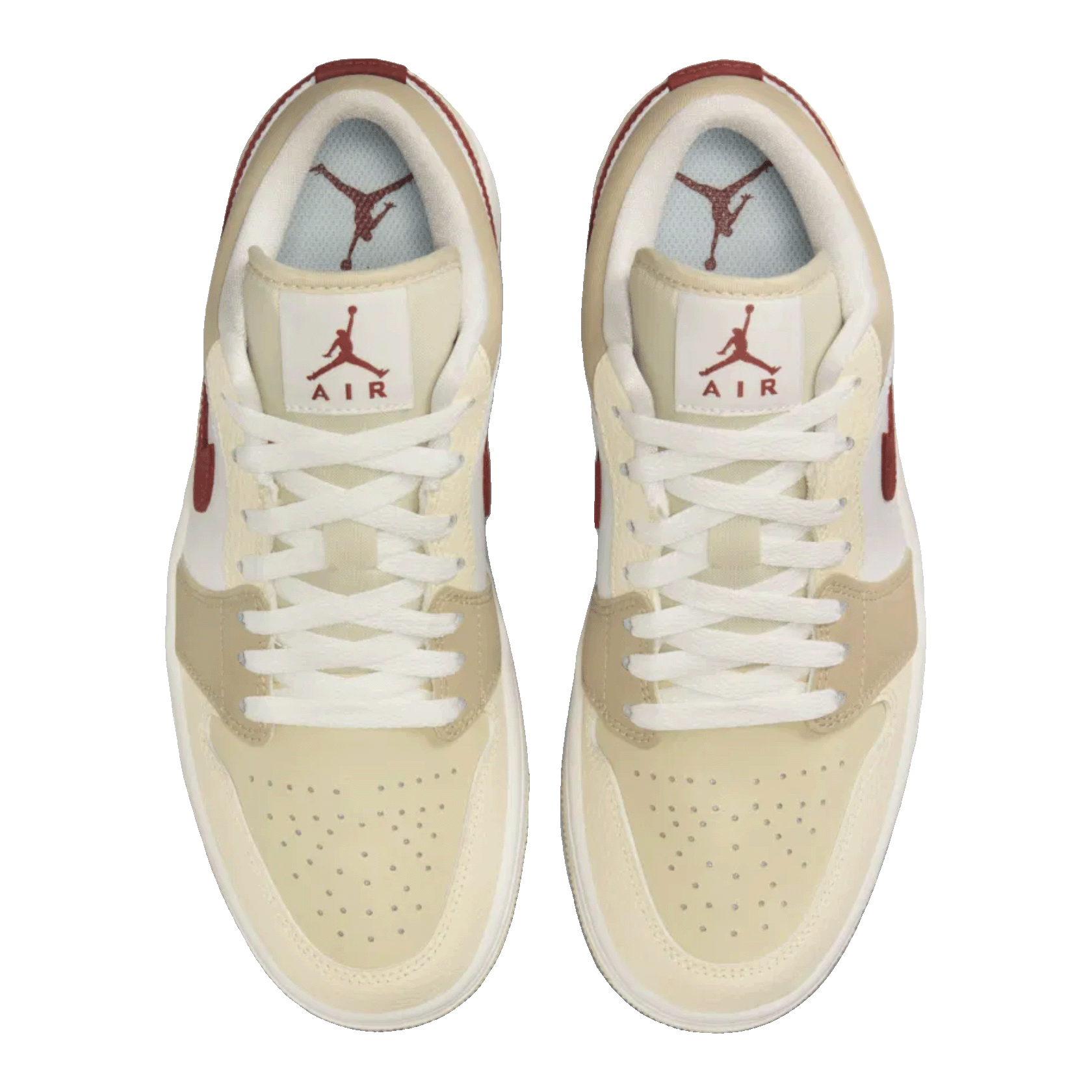 Nike Air Jordan 1 Low SE Desert Khaki Red Sepia (W) Oben