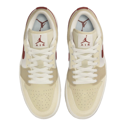 Nike Air Jordan 1 Low SE Desert Khaki Red Sepia (W) Oben