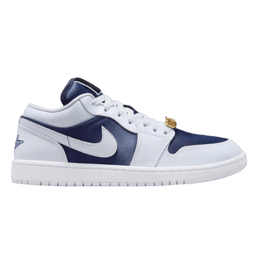 Nike Air Jordan 1 Low SE Football Grey White Gym Red Midnight Navy (W)