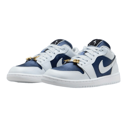 Nike Air Jordan 1 Low SE Football Grey White Gym Red Midnight Navy (W) Side