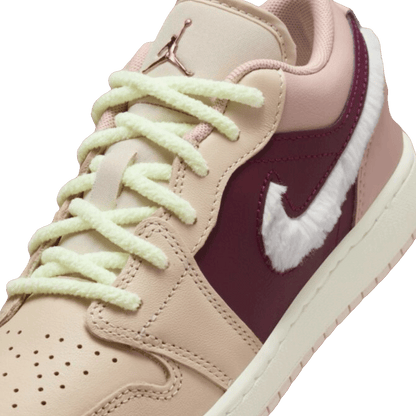 Nike Air Jordan 1 Low SE Fur Swoosh (GS) Tongue