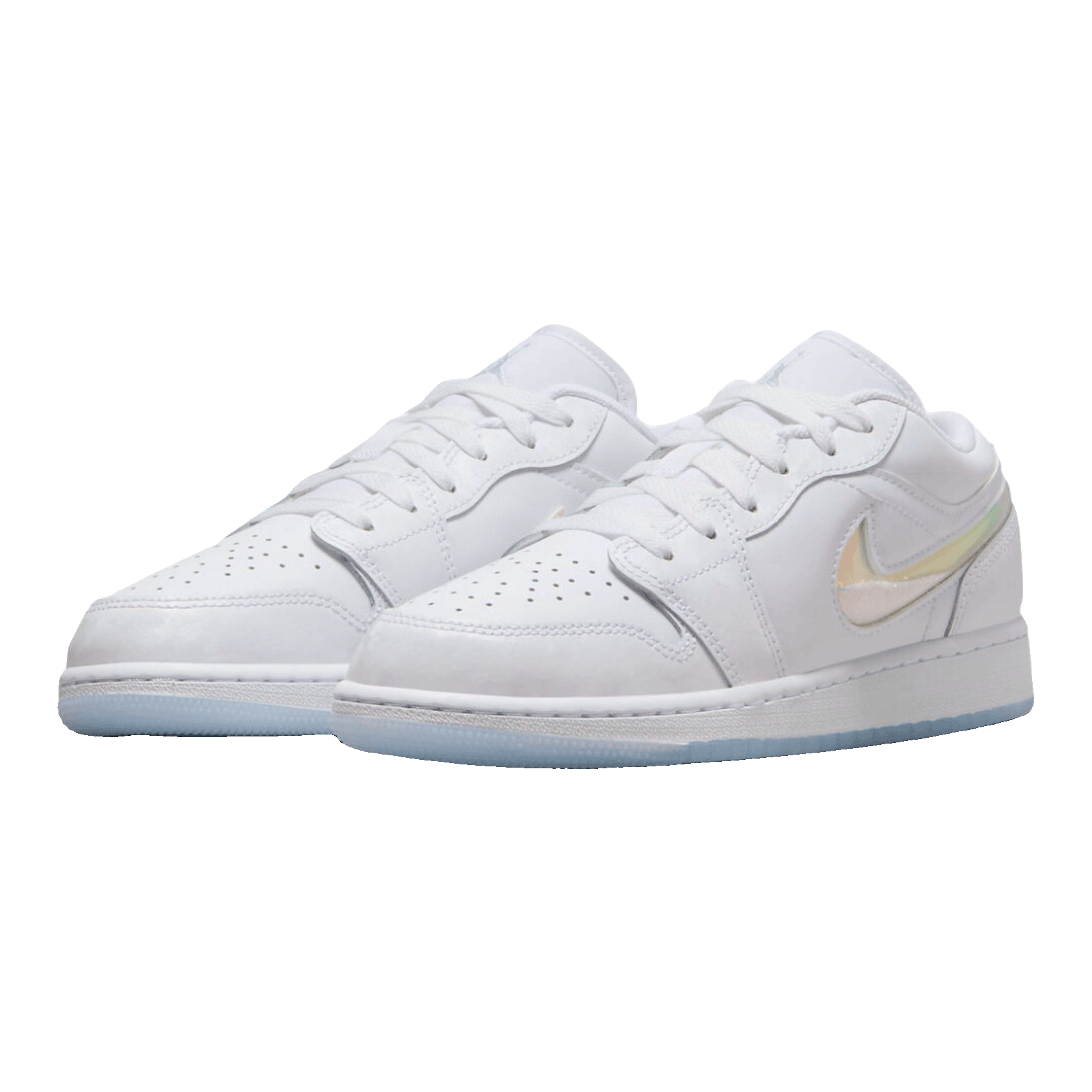 Nike Air Jordan 1 Low SE Glitter Swoosh (GS) Side