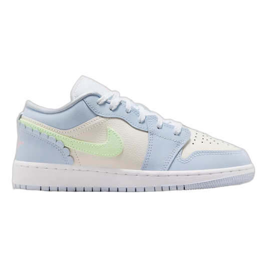 Nike Air Jordan 1 Low SE Half Blue Sail Vapor Green (GS) IB7113-403