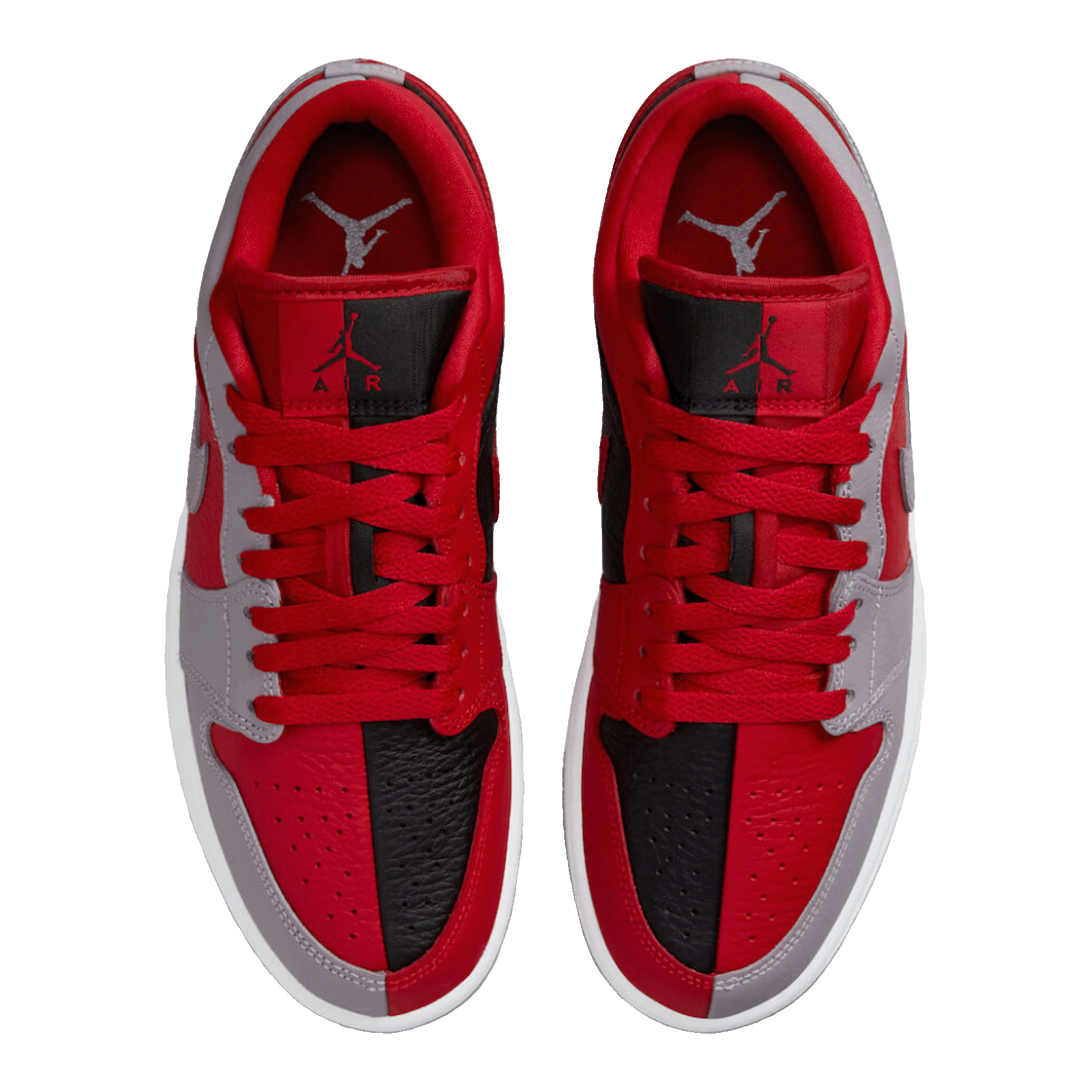 Nike Air Jordan 1 Low SE Homage Split Gym Red Cement Grey (W) Oben