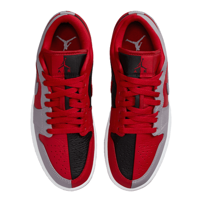 Nike Air Jordan 1 Low SE Homage Split Gym Red Cement Grey (W) Oben