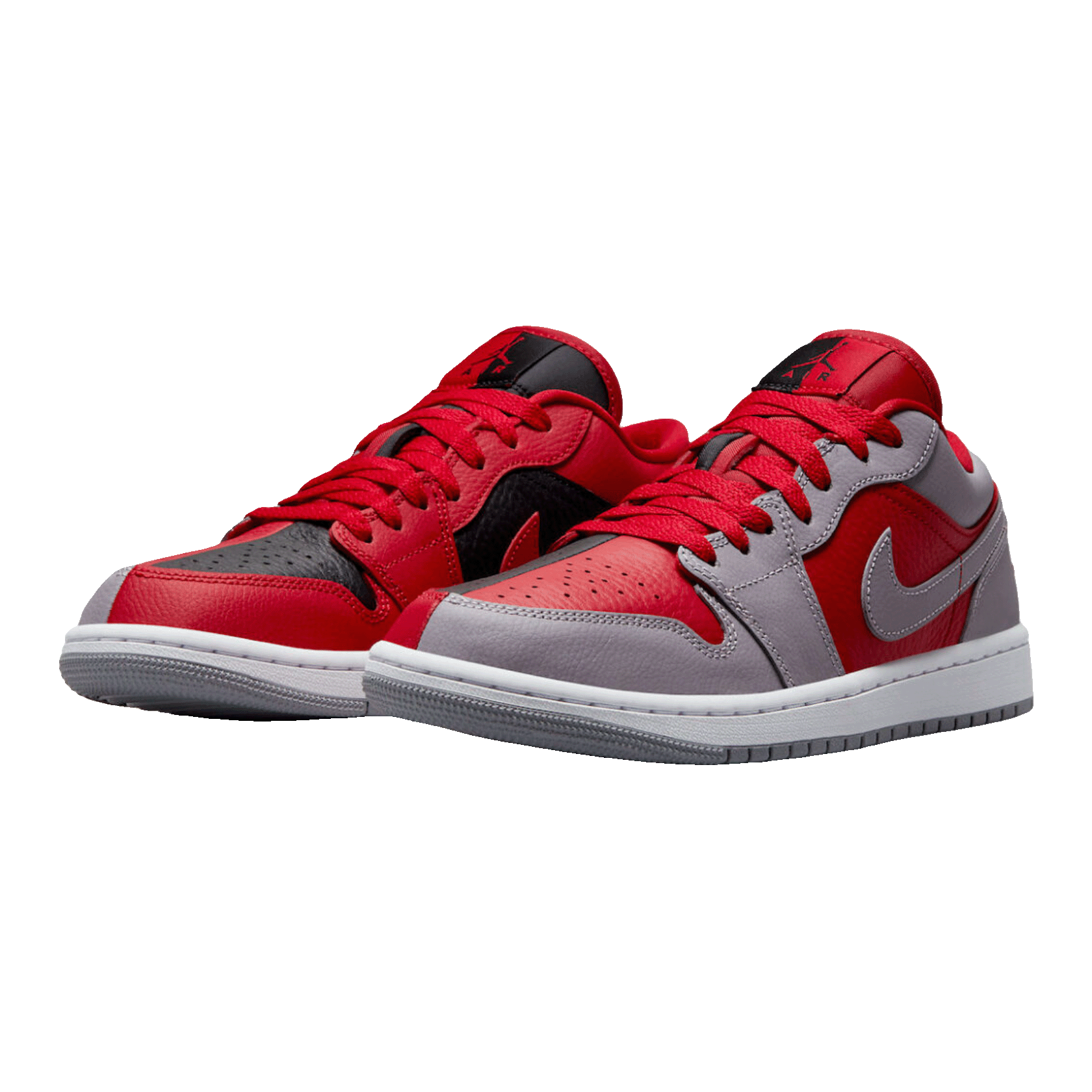 Nike Air Jordan 1 Low SE Homage Split Gym Red Cement Grey (W) Side