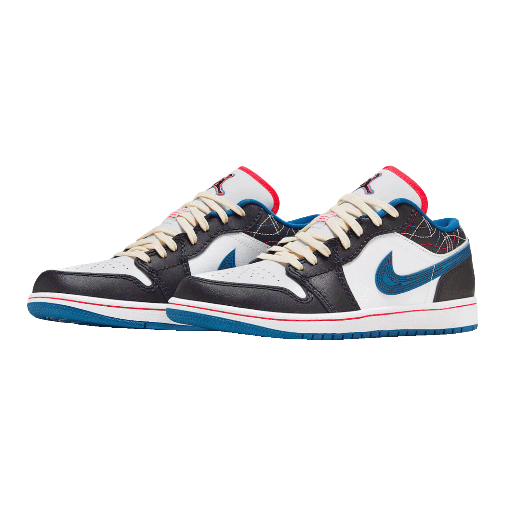 Nike Air Jordan 1 Low SE Industrial Blue Sashiko Side