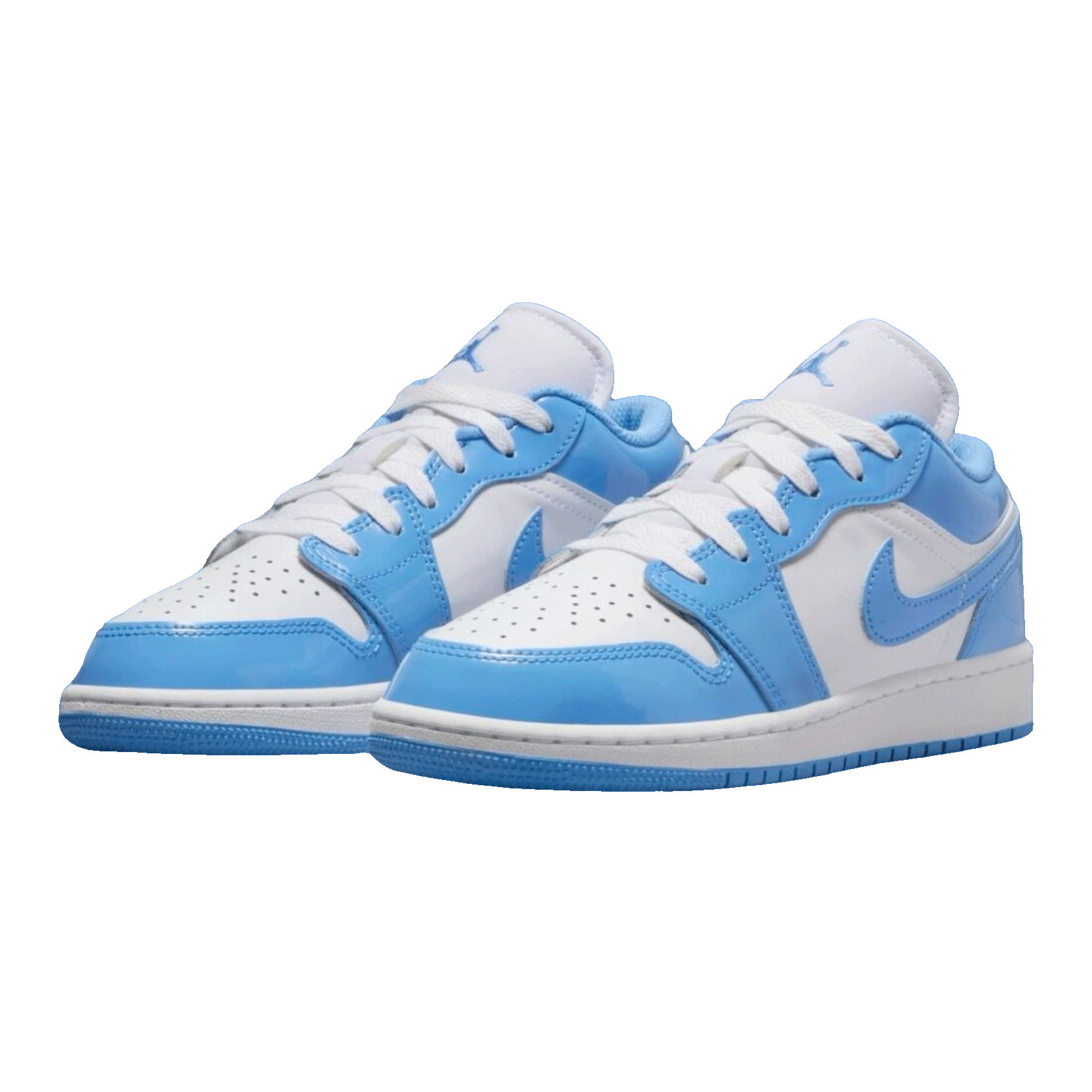 Nike Air Jordan 1 Low SE Legend Blue Patent (GS) Side