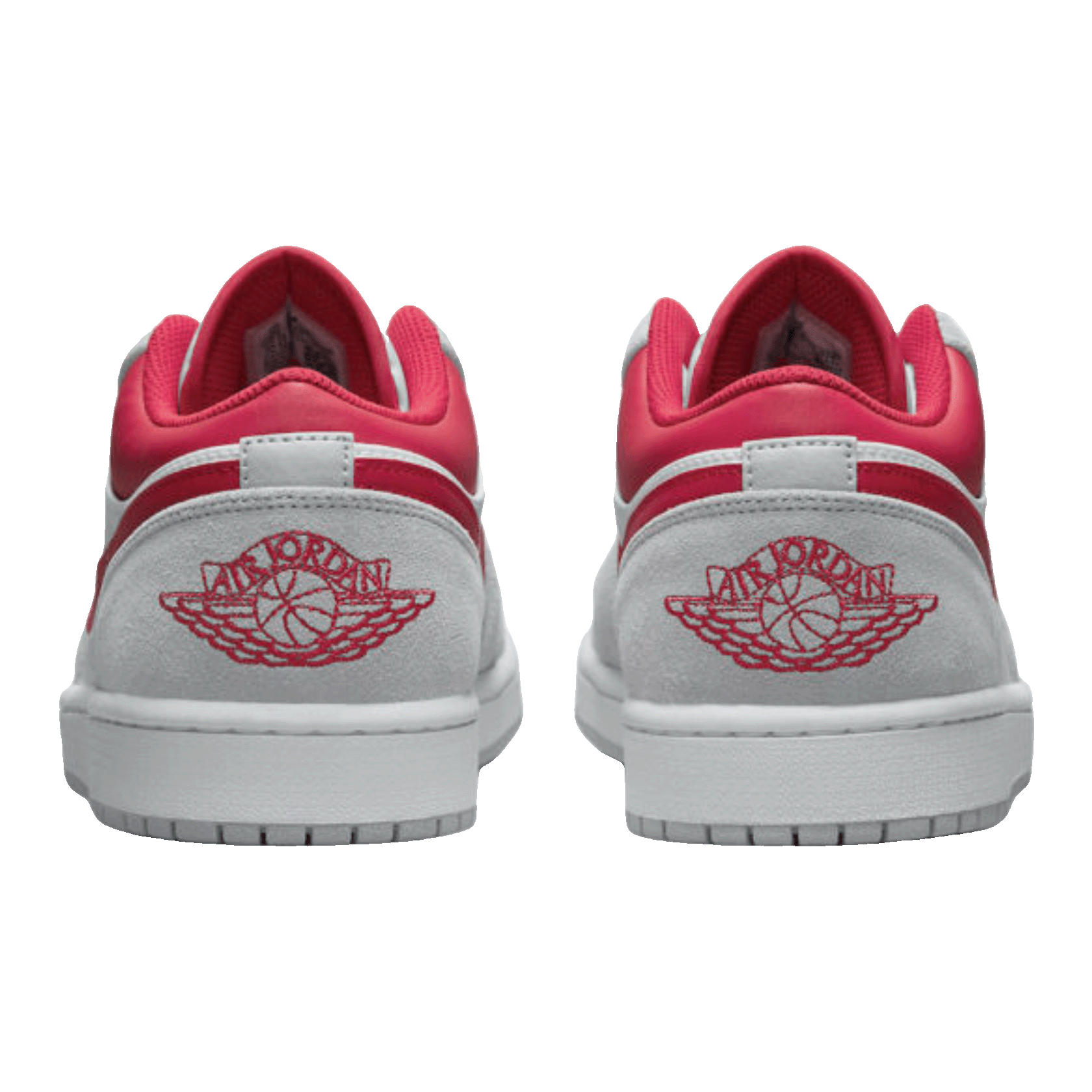 Nike Air Jordan 1 Low SE Light Smoke Grey Gym Red Back
