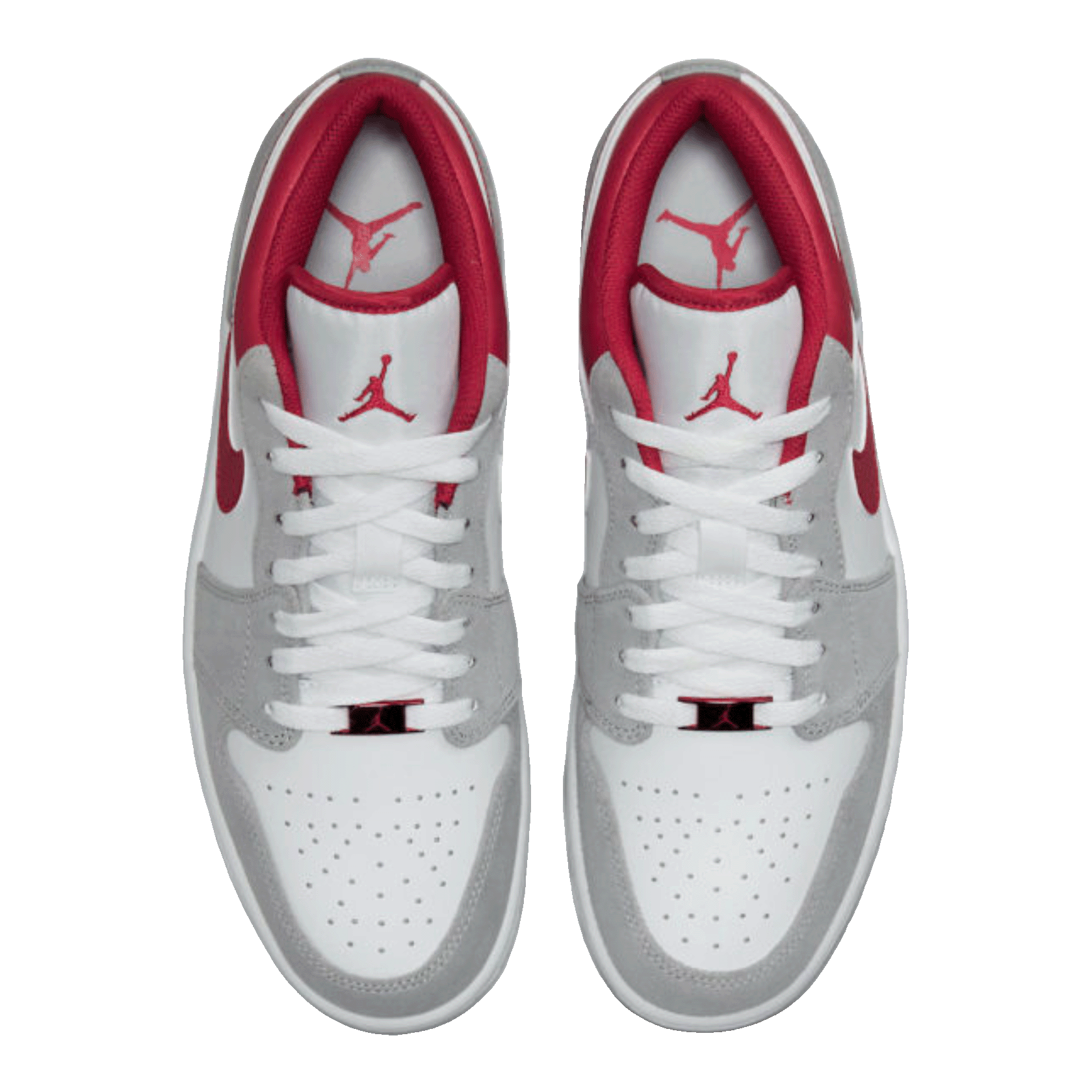 Nike Air Jordan 1 Low SE Light Smoke Grey Gym Red Oben