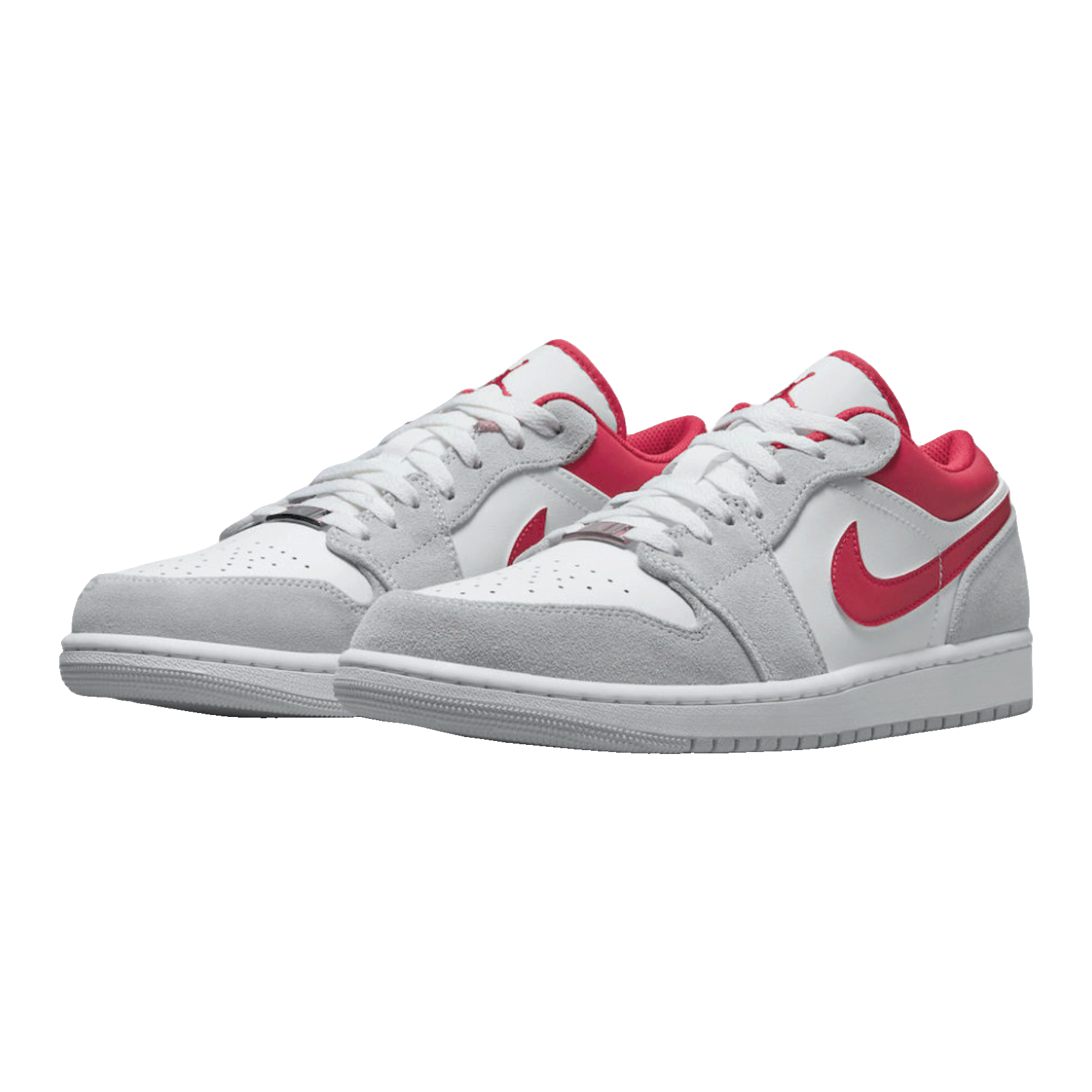 Nike Air Jordan 1 Low SE Light Smoke Grey Gym Red Side