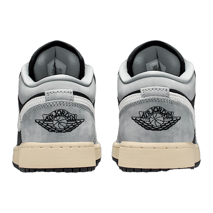Nike Air Jordan 1 Low SE Light Smoke Grey Sail Muslin Black (GS) Back HQ2021-012