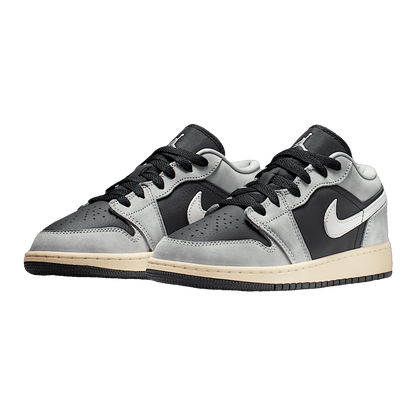 Nike Air Jordan 1 Low SE Light Smoke Grey Sail Muslin Black (GS) Side HQ2021-012
