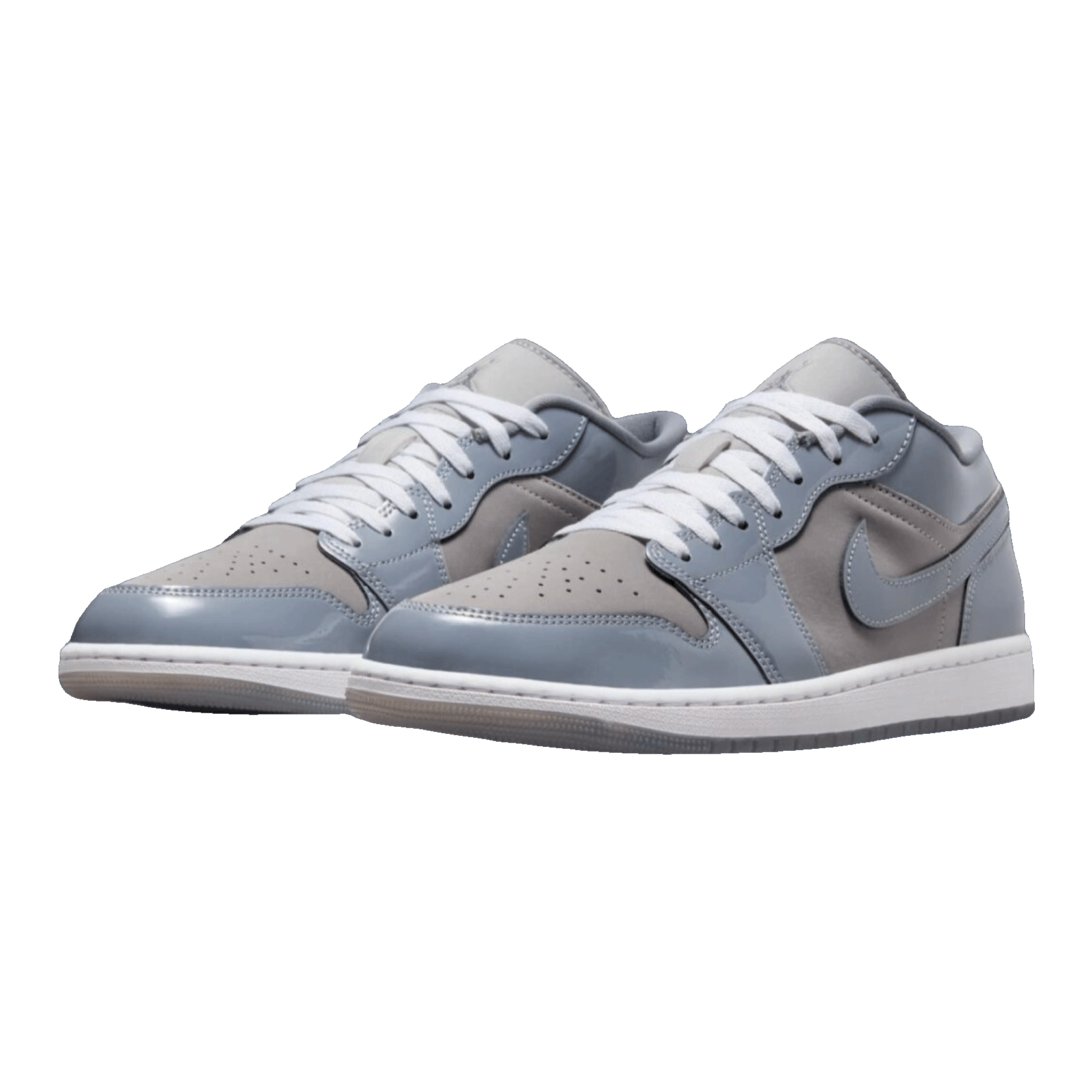 Nike Air Jordan 1 Low SE Medium Grey Cool Grey White (GS) Side