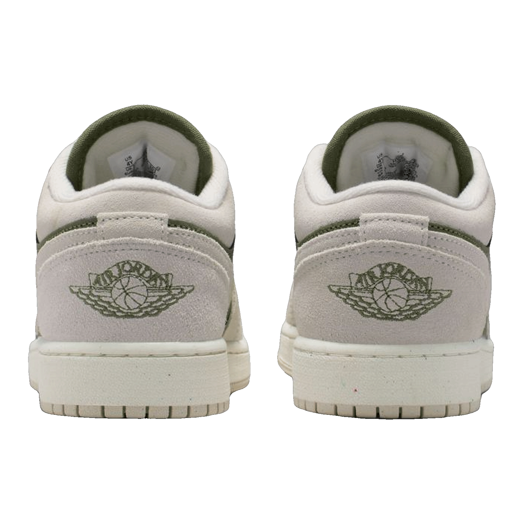 Nike Air Jordan 1 Low SE Medium Olive Sail (GS) Back HV4396-201