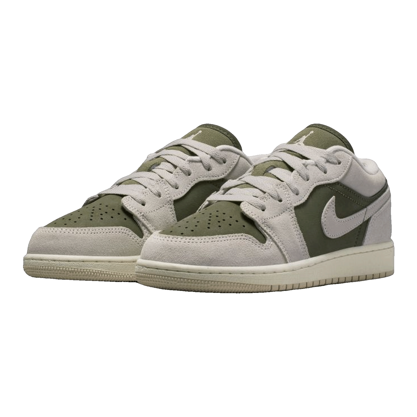 Nike Air Jordan 1 Low SE Medium Olive Sail (GS) Side HV4396-201