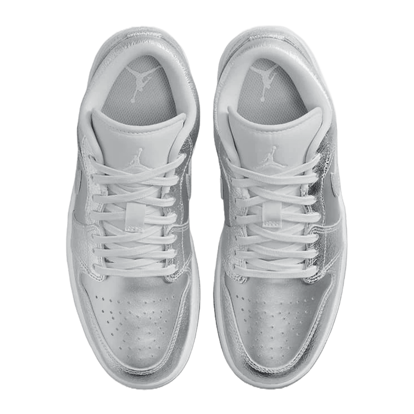 Nike Air Jordan 1 Low SE Metallic Silver (W) Oben