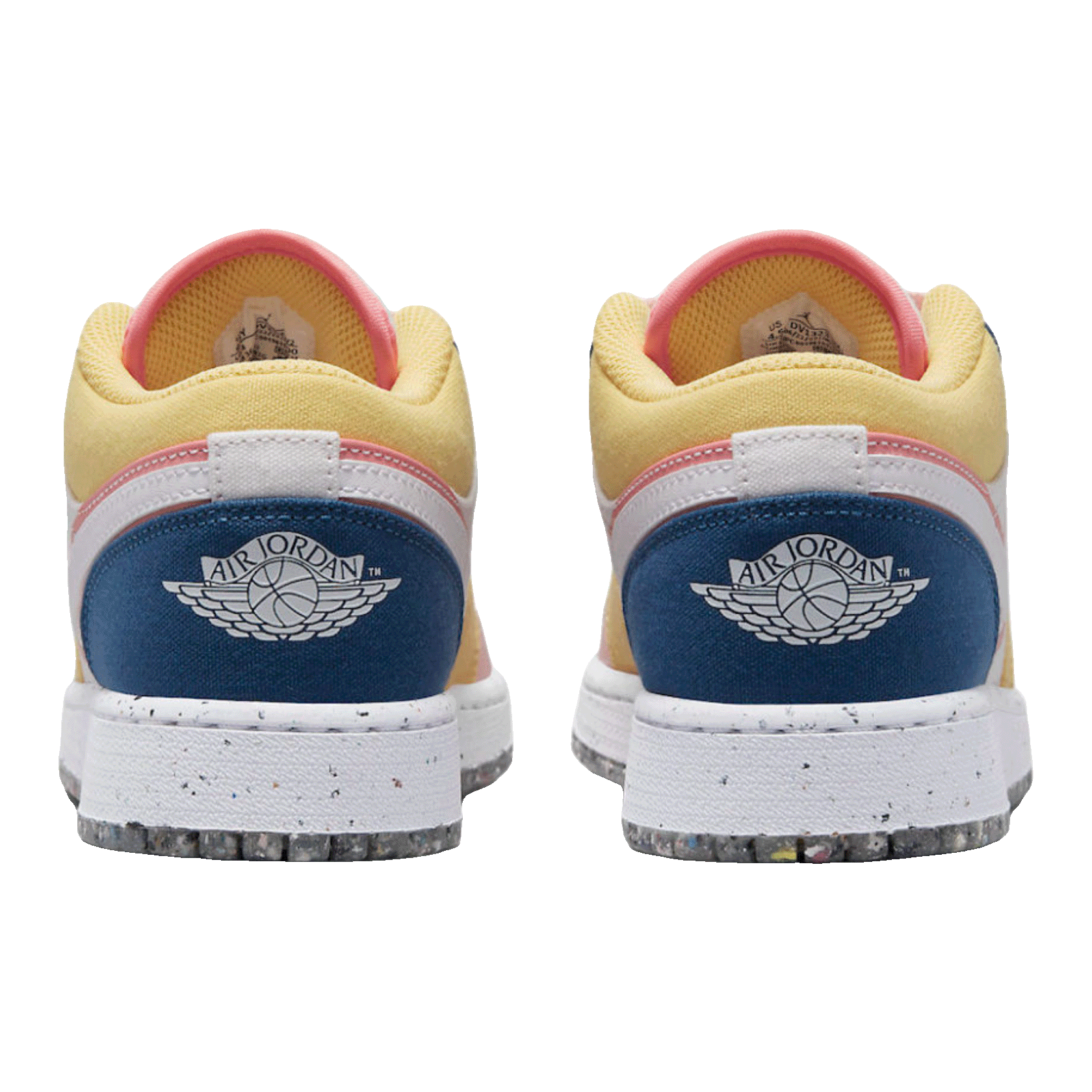 Nike Air Jordan 1 Low SE Multi Canvas (GS) Back