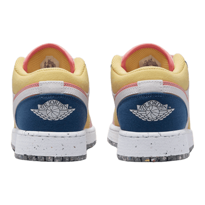 Nike Air Jordan 1 Low SE Multi Canvas (GS) Back