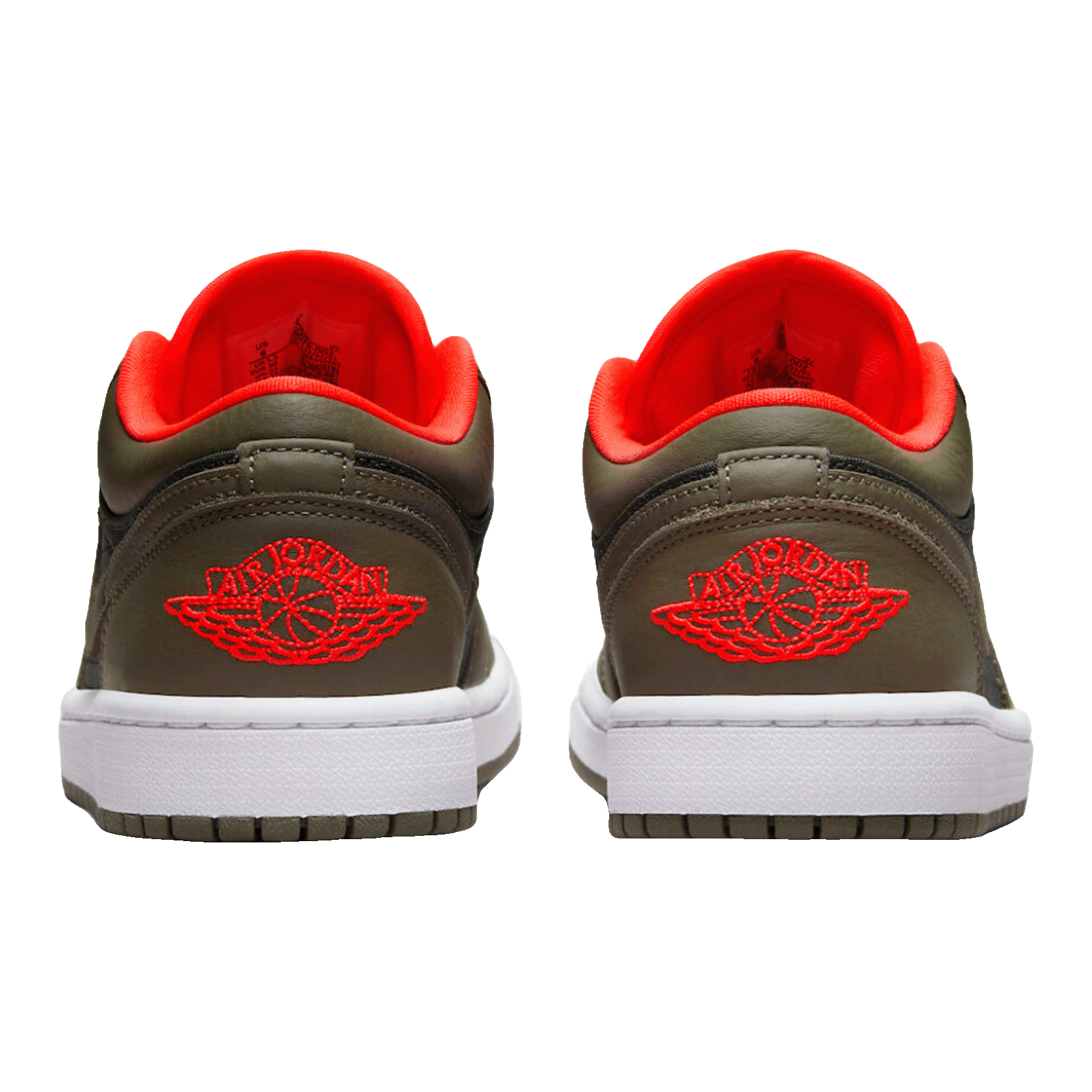 Nike Air Jordan 1 Low SE Newsprint Olive Grey (W) Back