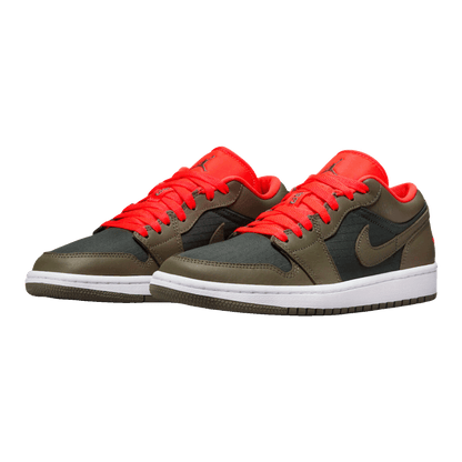 Nike Air Jordan 1 Low SE Newsprint Olive Grey (W) Side