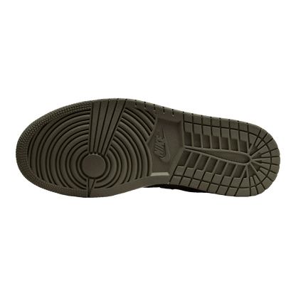 Nike Air Jordan 1 Low SE Newsprint Olive Grey (W) Sohle