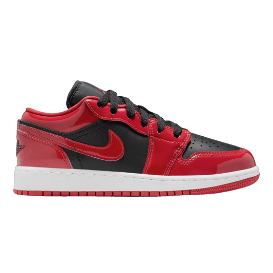 Nike Air Jordan 1 Low SE Patent Bred Toe (GS)