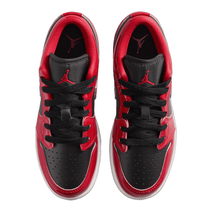 Nike Air Jordan 1 Low SE Patent Bred Toe (GS) Oben