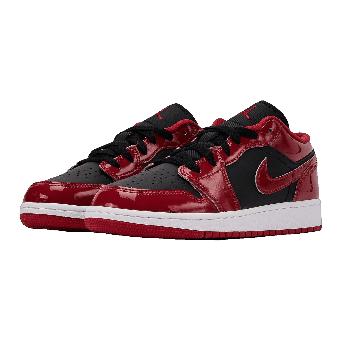 Nike Air Jordan 1 Low SE Patent Bred Toe (GS) Side