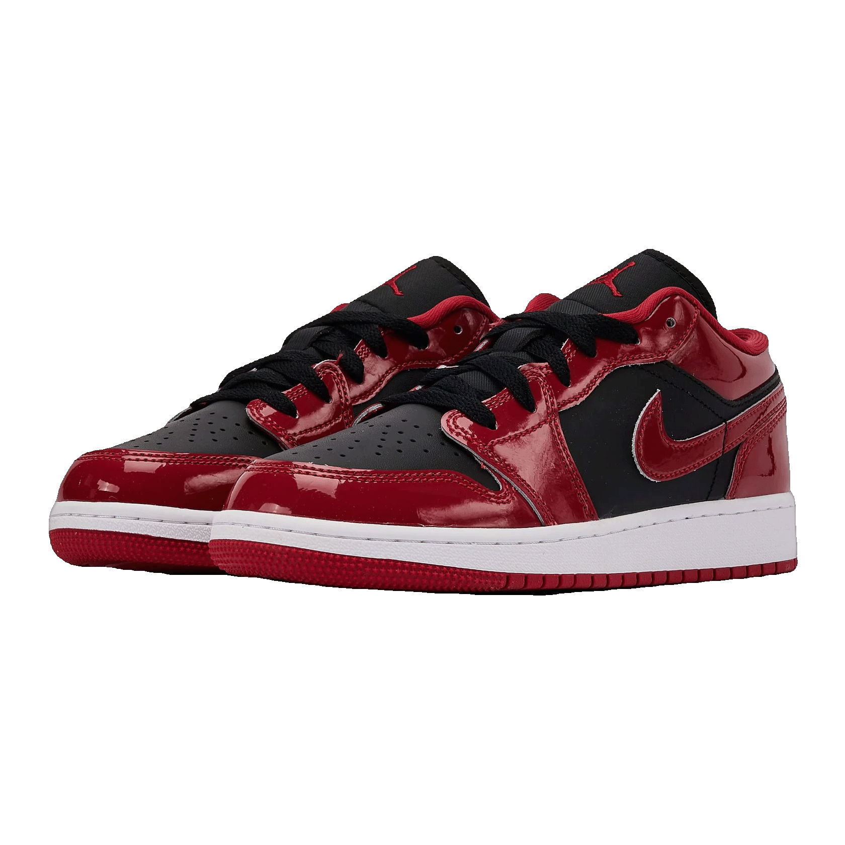 Nike Air Jordan 1 Low SE Patent Bred Toe (GS) Side