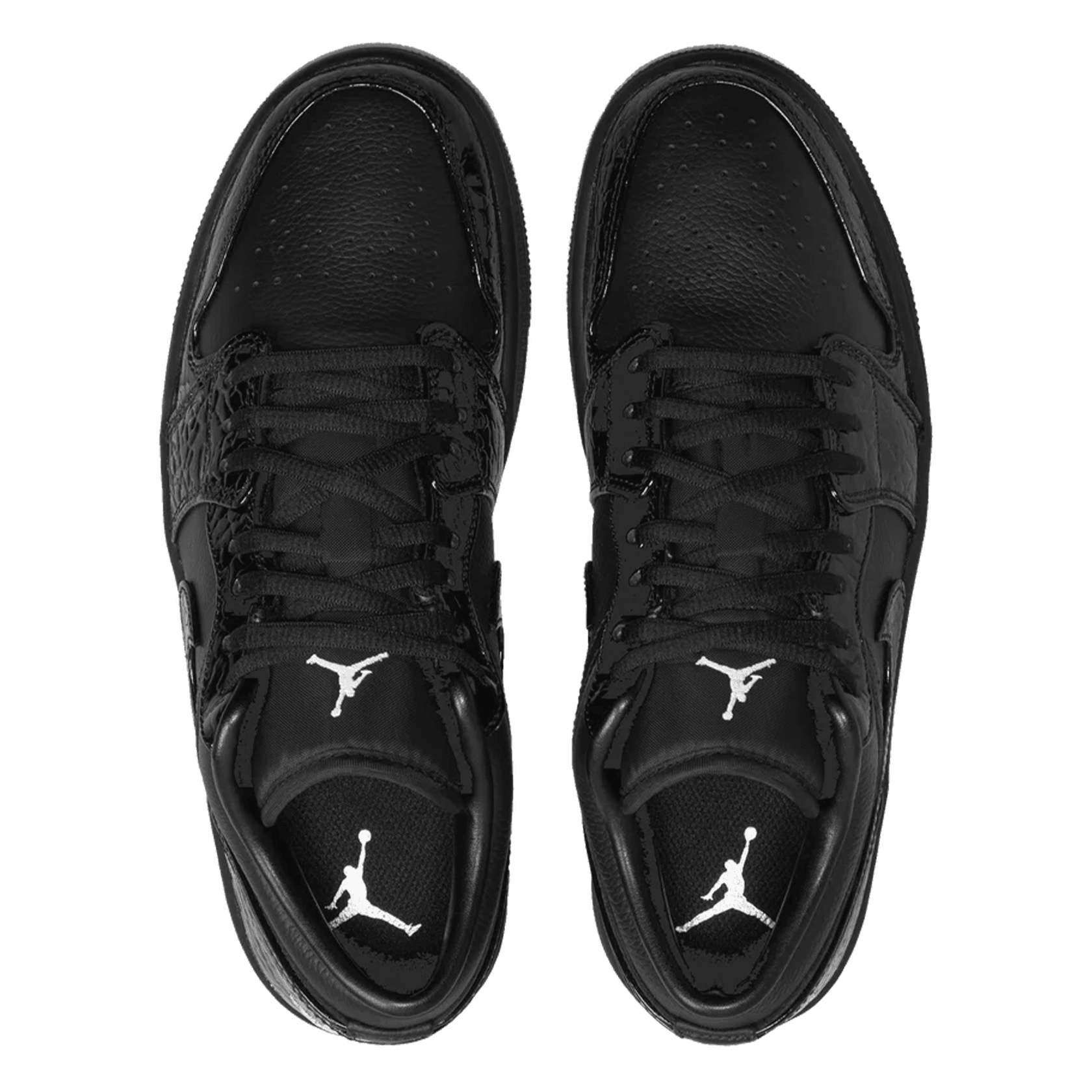 Nike Air Jordan 1 Low SE Patent Elephant Black (W) Oben