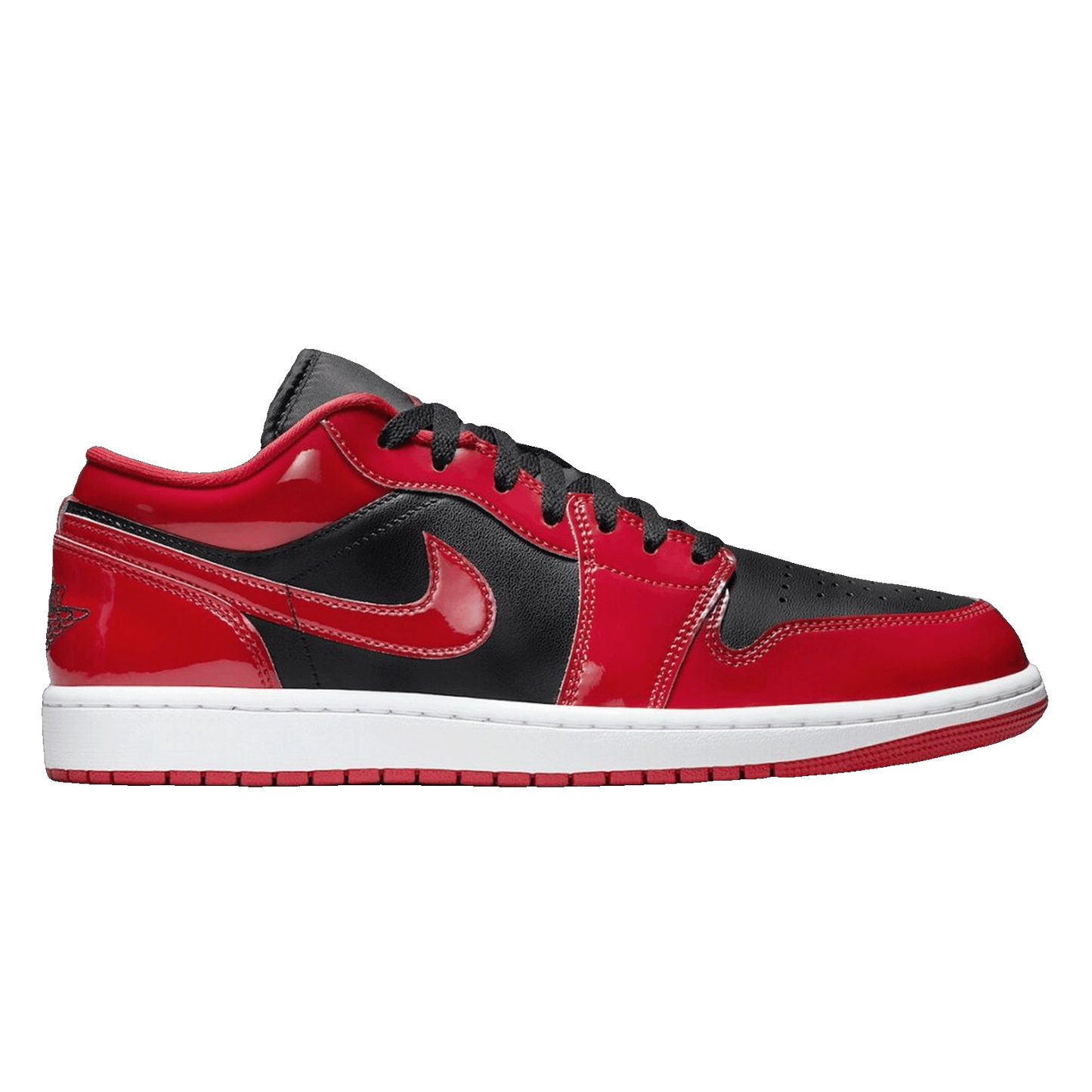 Nike Air Jordan 1 Low SE Patent Varsity Red Black