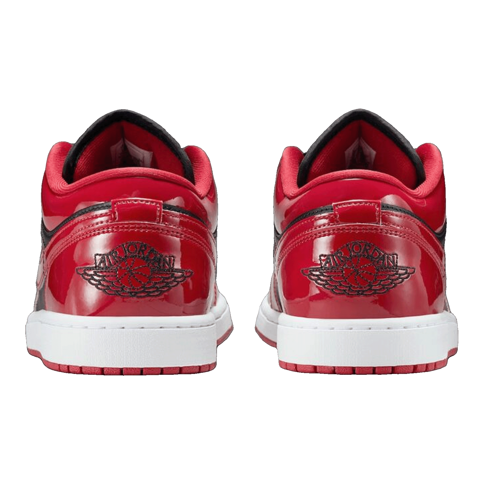 Nike Air Jordan 1 Low SE Patent Varsity Red Black Back