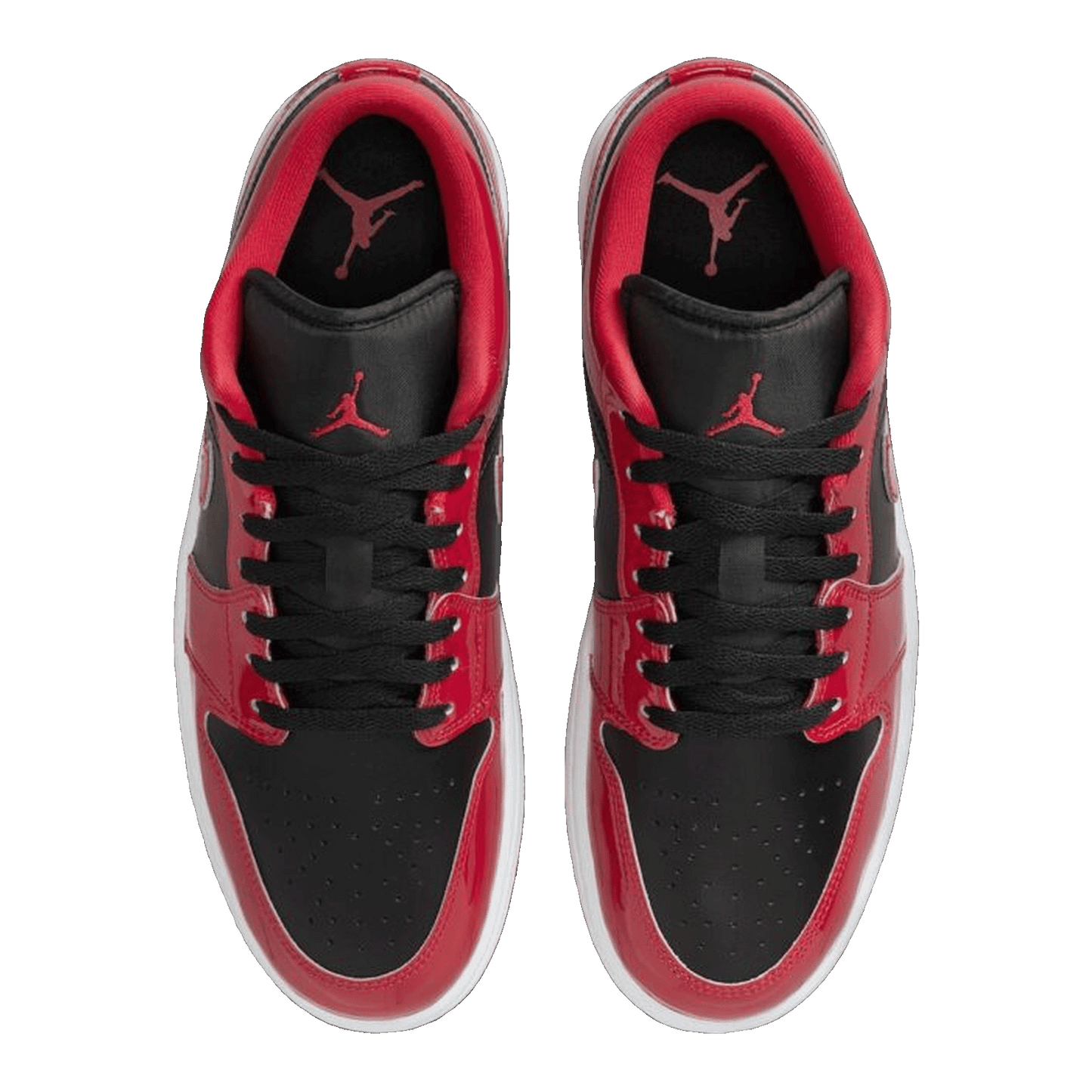 Nike Air Jordan 1 Low SE Patent Varsity Red Black Oben