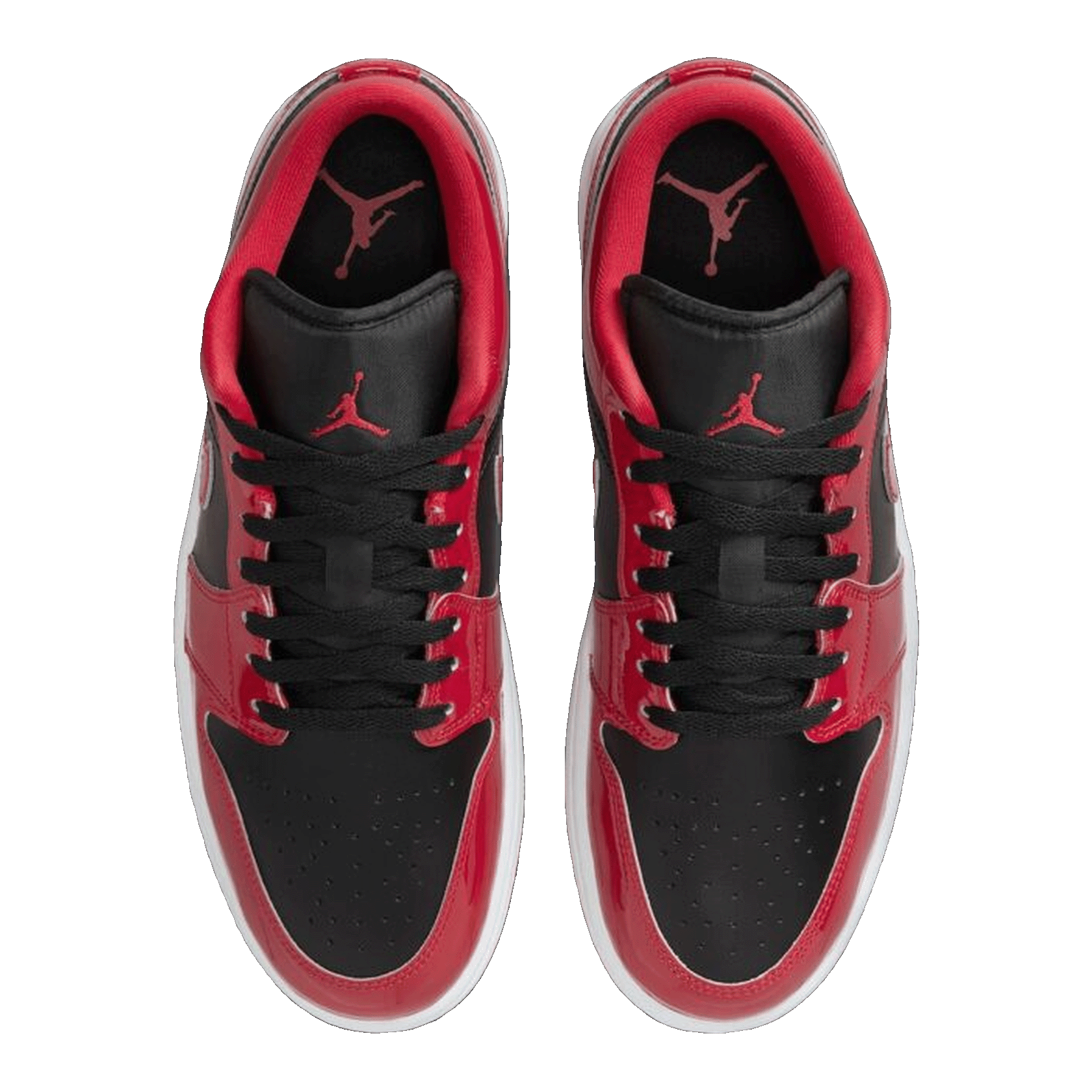 Nike Air Jordan 1 Low SE Patent Varsity Red Black Oben