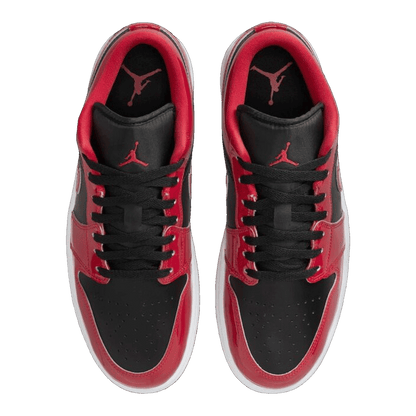 Nike Air Jordan 1 Low SE Patent Varsity Red Black Oben