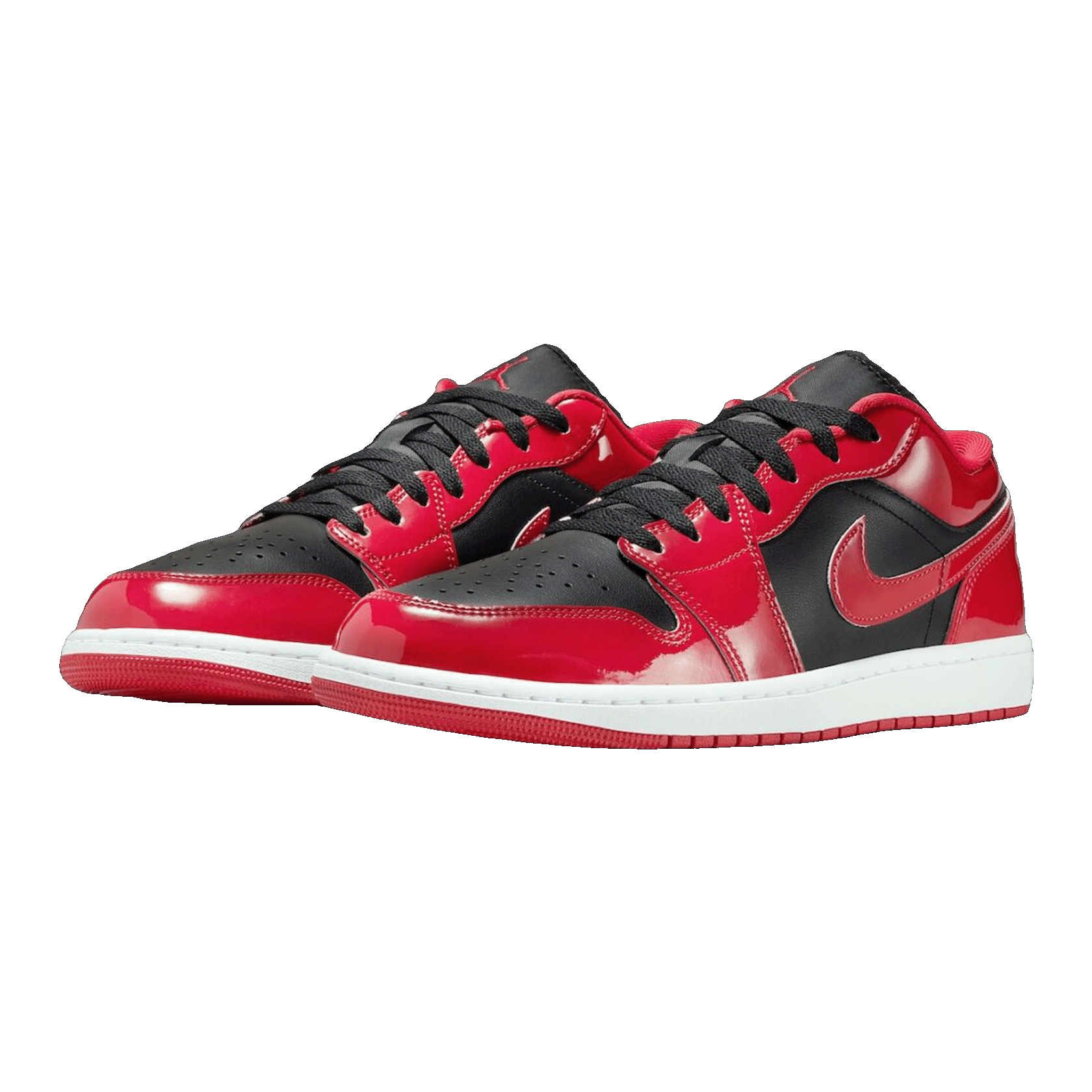 Nike Air Jordan 1 Low SE Patent Varsity Red Black Side