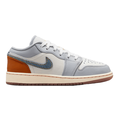 Nike Air Jordan 1 Low SE Phantom Coconut Milk Amber Brown Light Armory Blue (GS)