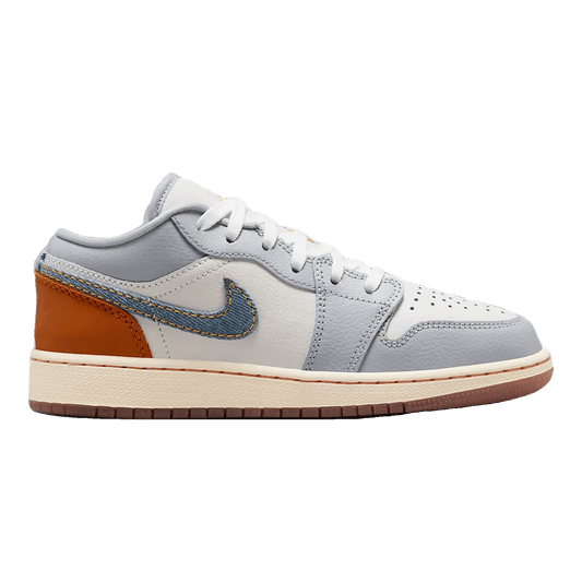 Nike Air Jordan 1 Low SE Phantom Coconut Milk Amber Brown Light Armory Blue (GS)