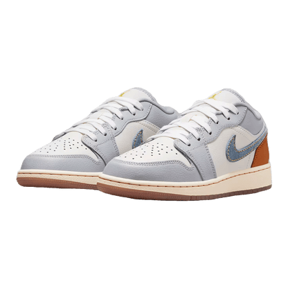 Nike Air Jordan 1 Low SE Phantom Coconut Milk Amber Brown Light Armory Blue (GS) Side